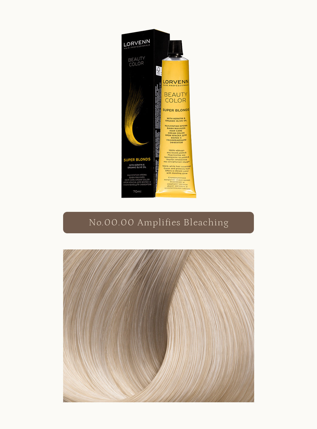Професионална крем боя за коса Beauty Color Super Blonds