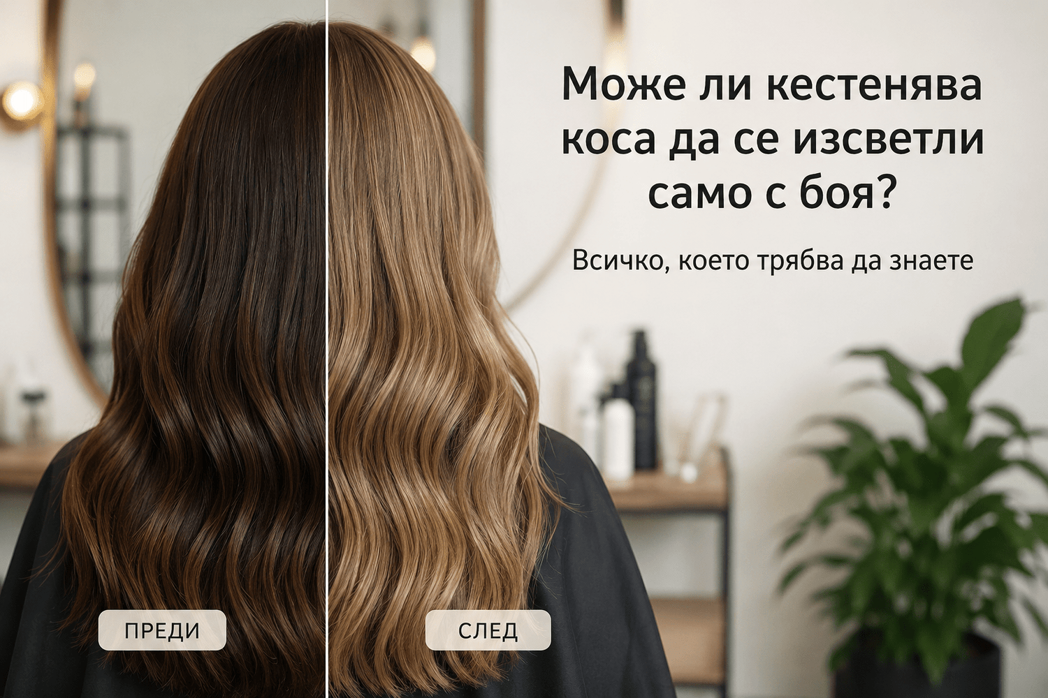 Може ли кестенява коса да се изсветли само с боя? - Blendit