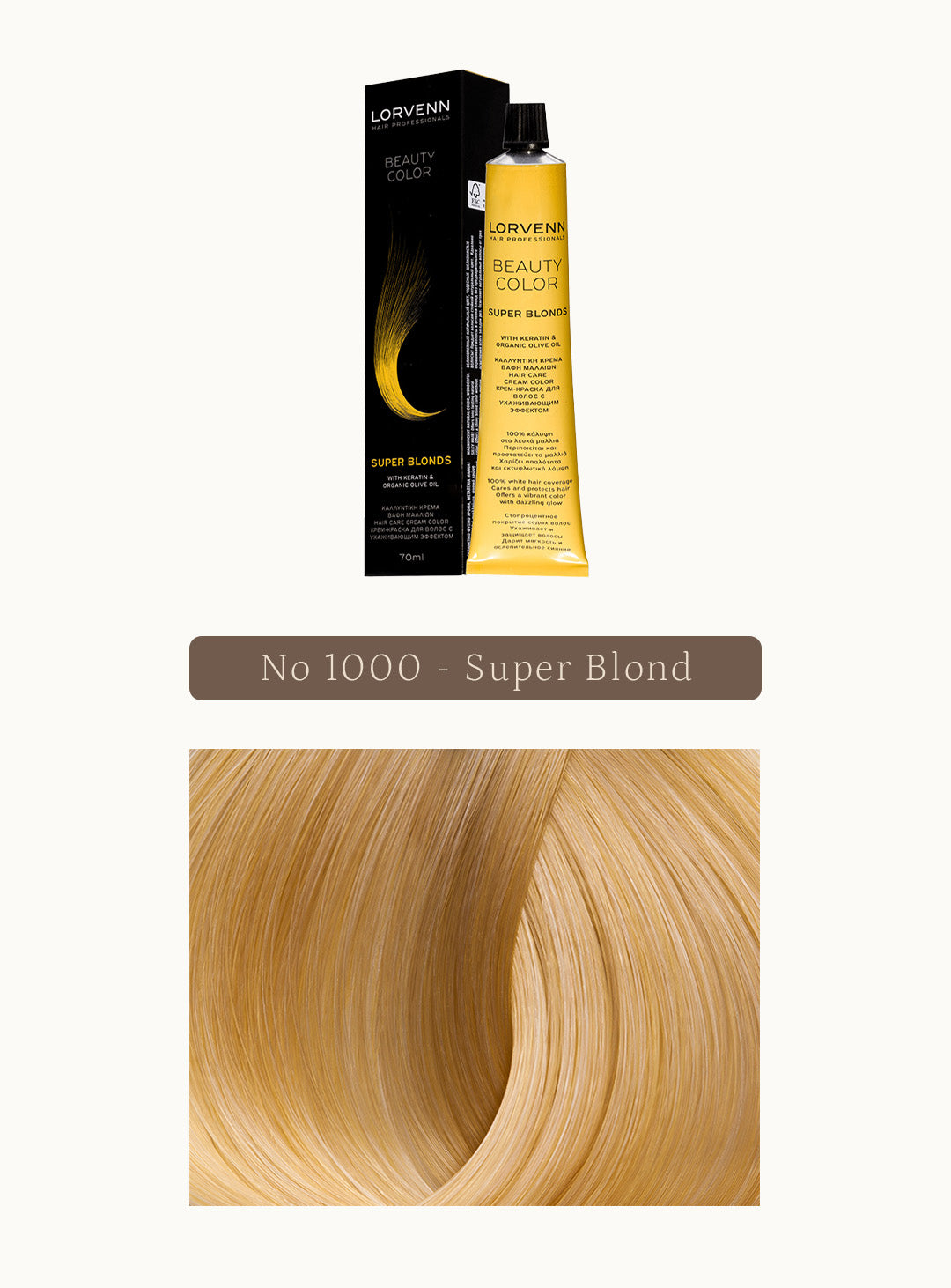 Професионална крем боя за коса Beauty Color Super Blonds