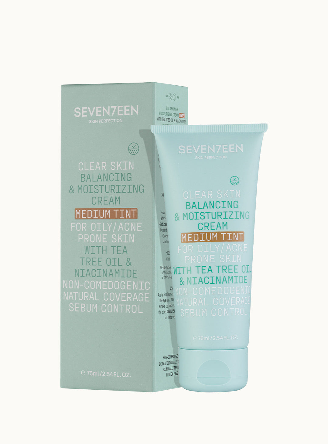 Тониран хидратиращ крем за лице за мазна Clear Skin Balancing & Moisturizing Cream