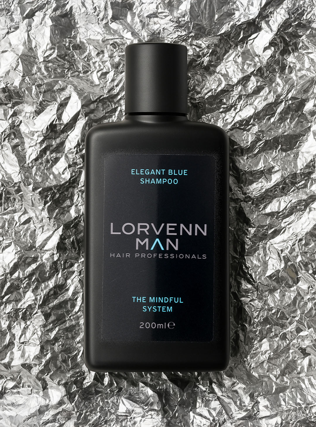 Матиращ шампоан за руса и бяла коса за мъже Elegant Blue Shampoo