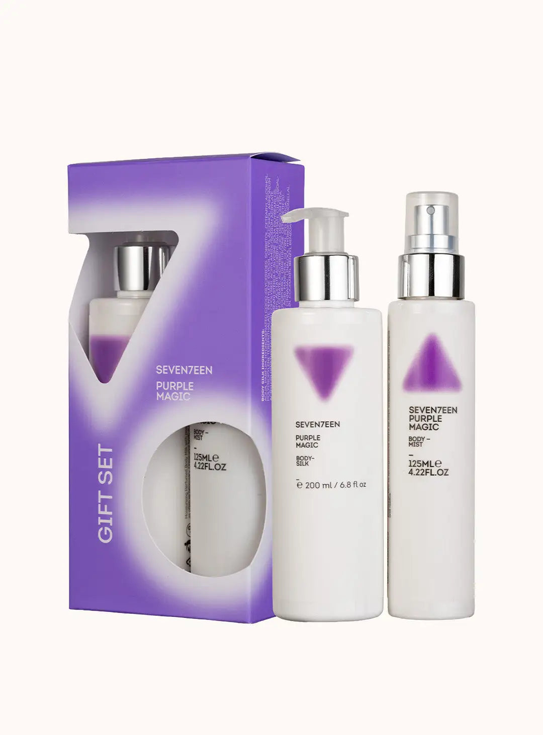 Komplekt losion za tyalo i sprey za tyalo i kosa Purple Magic