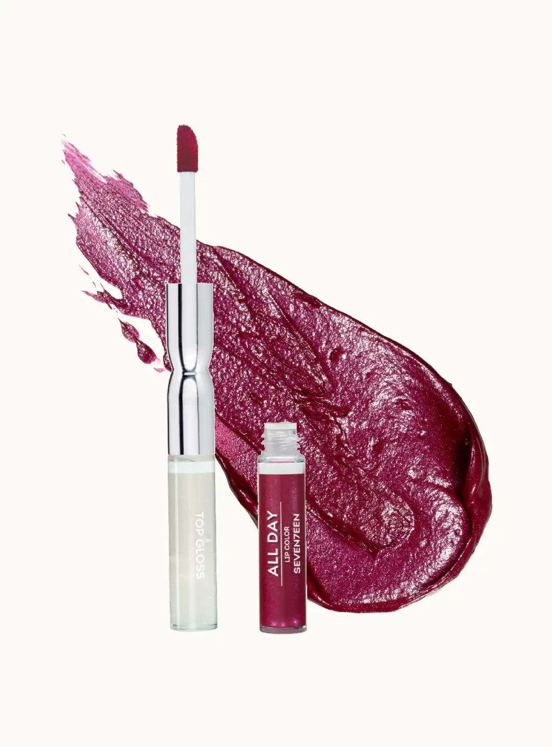 Дълготраен гланц за устни All Day Lip Color & Top Gloss