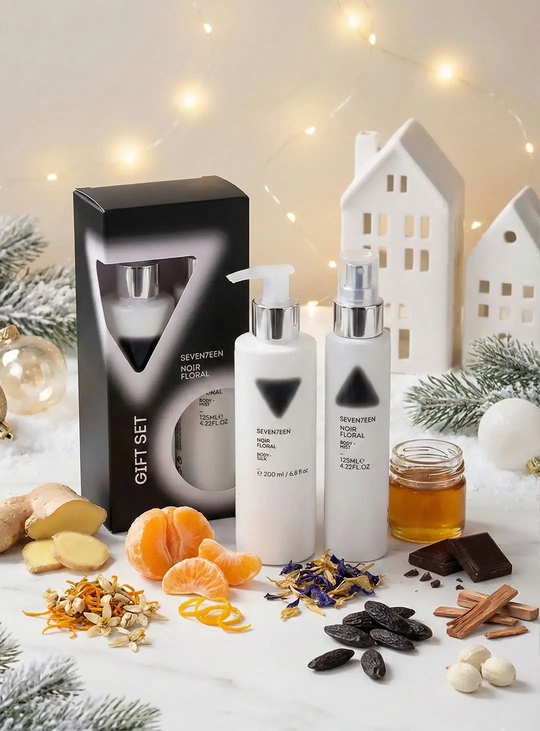 Комплект лосион за тяло и спрей за тяло и коса Noir Floral - Blendit-Seventeen Cosmetics