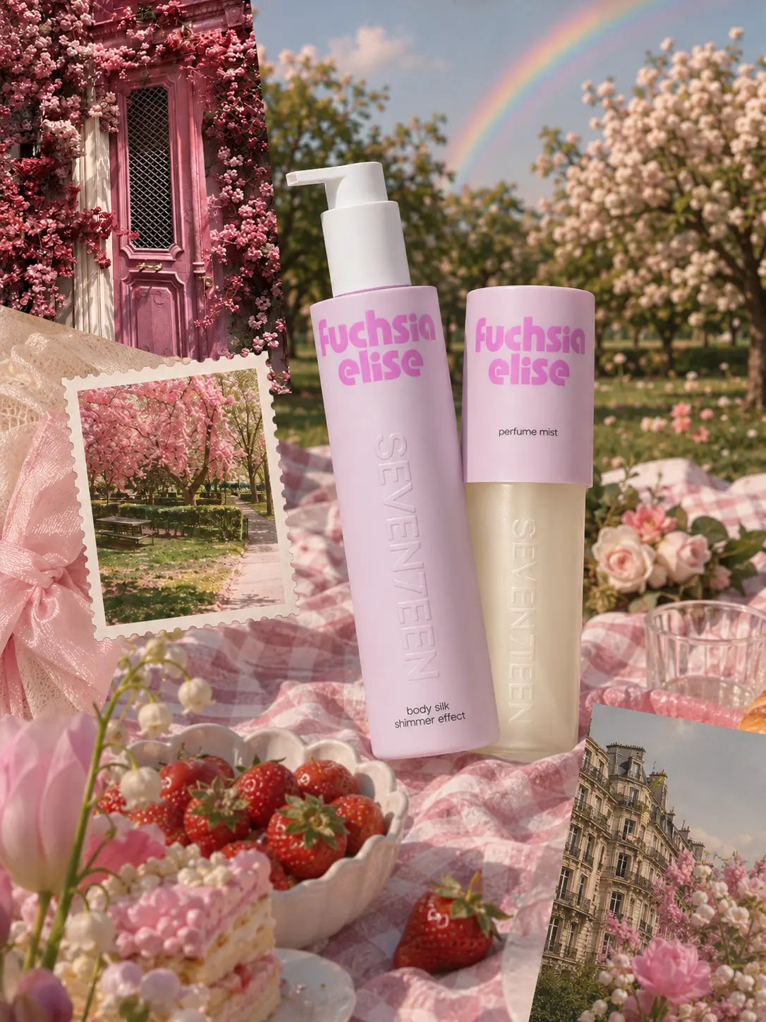 Парфюмен спрей за тяло и коса Fuchsia Elize Body Mist 100ML Seventeen