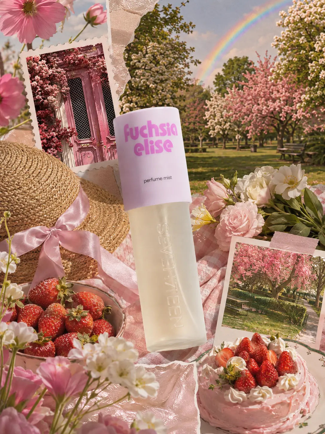Парфюмен спрей за тяло и коса Fuchsia Elize Body Mist 100ML Seventeen