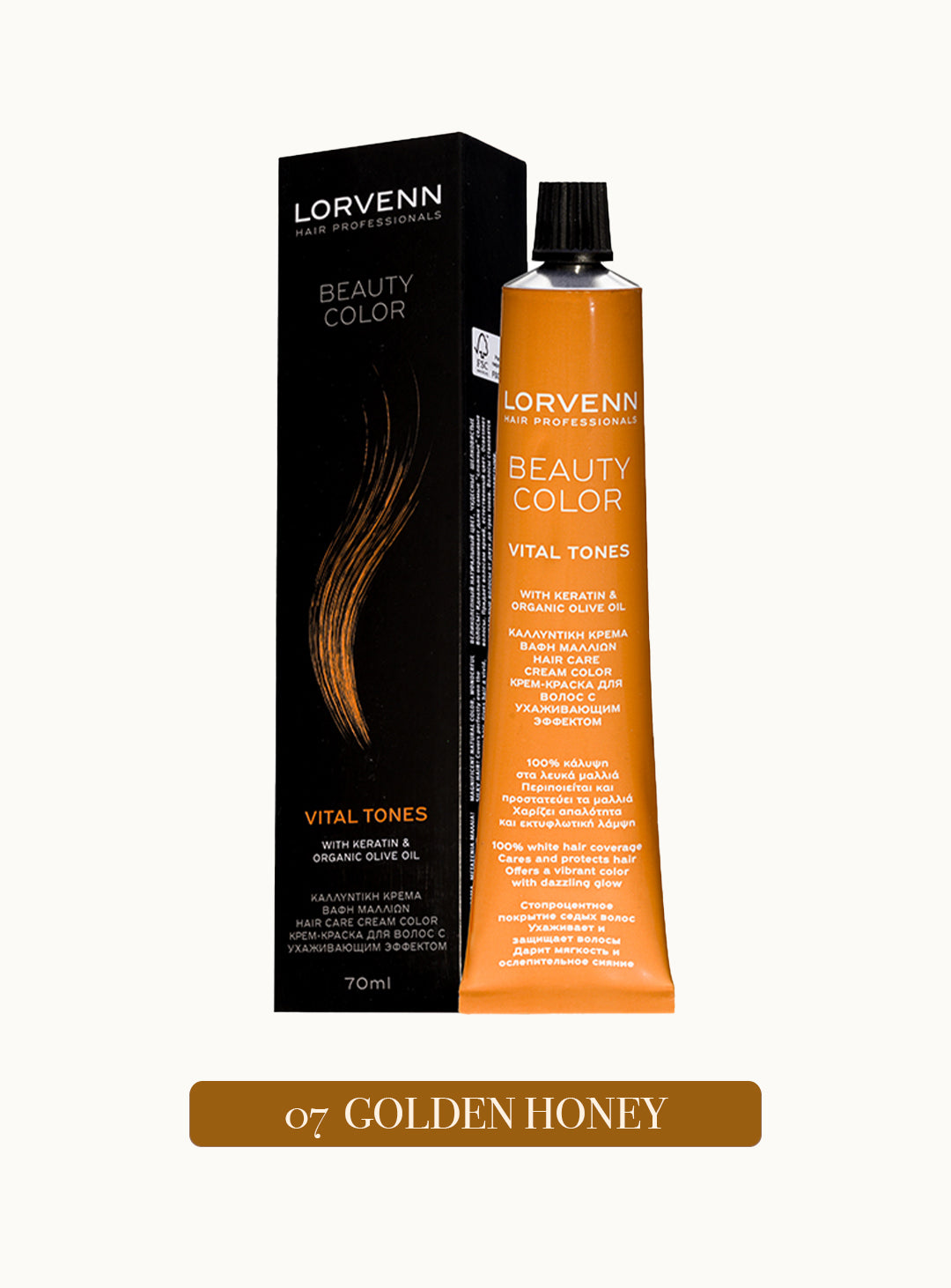 Професионална крем боя за коса Beauty Color Golden Honey