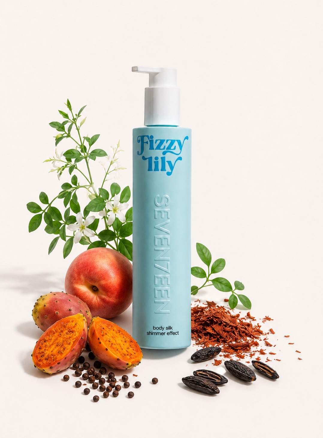 Лосион за тяло с блестящи частици Fizzy Lilly Body Silk 250ml | Seventeen