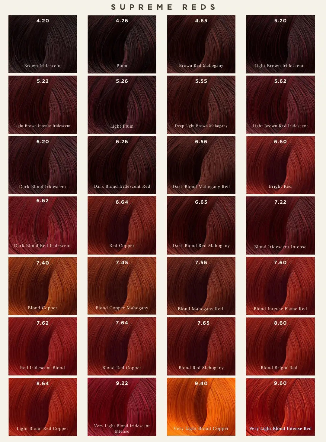 Професионална крем боя за коса Beauty Color Supreme Reds