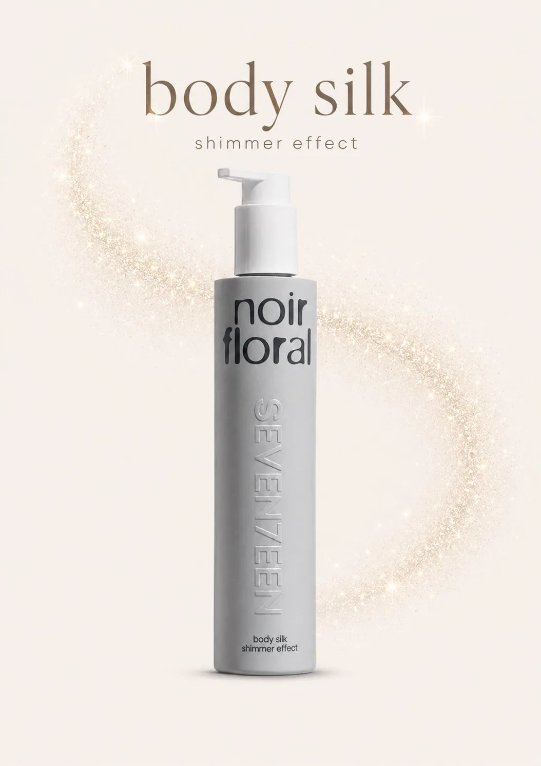 Лосион за тяло с блестящи частици Noir Floral Body Silk 250ml Seventeen