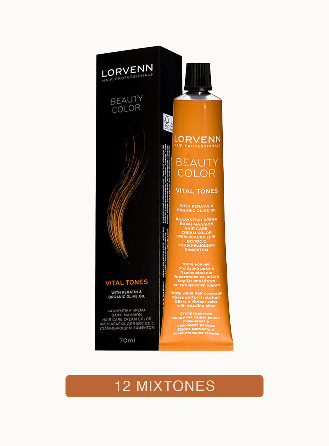 Професионална крем боя за коса Beauty Color Mixtones