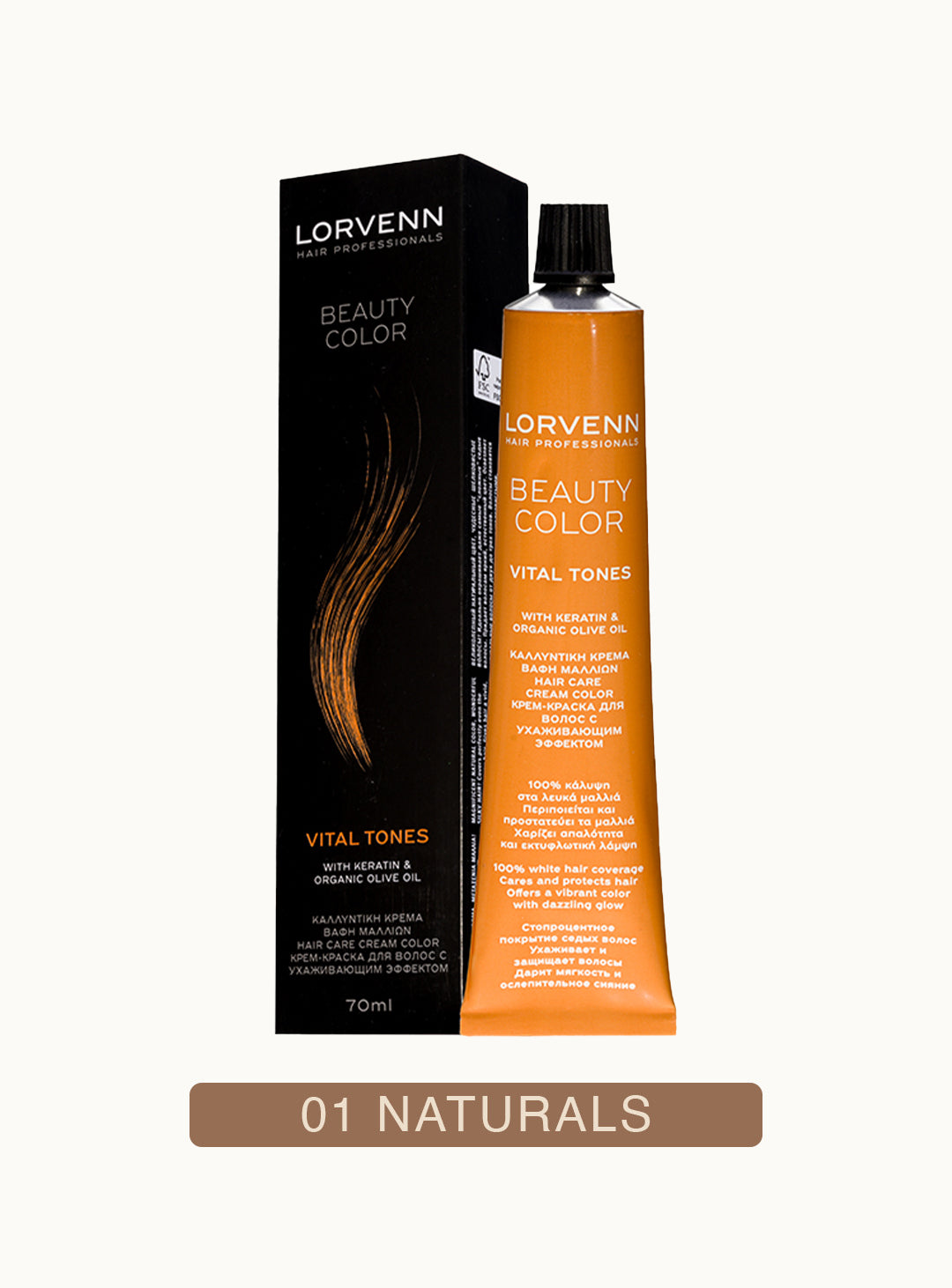 Професионална крем боя за коса Beauty Color Ash