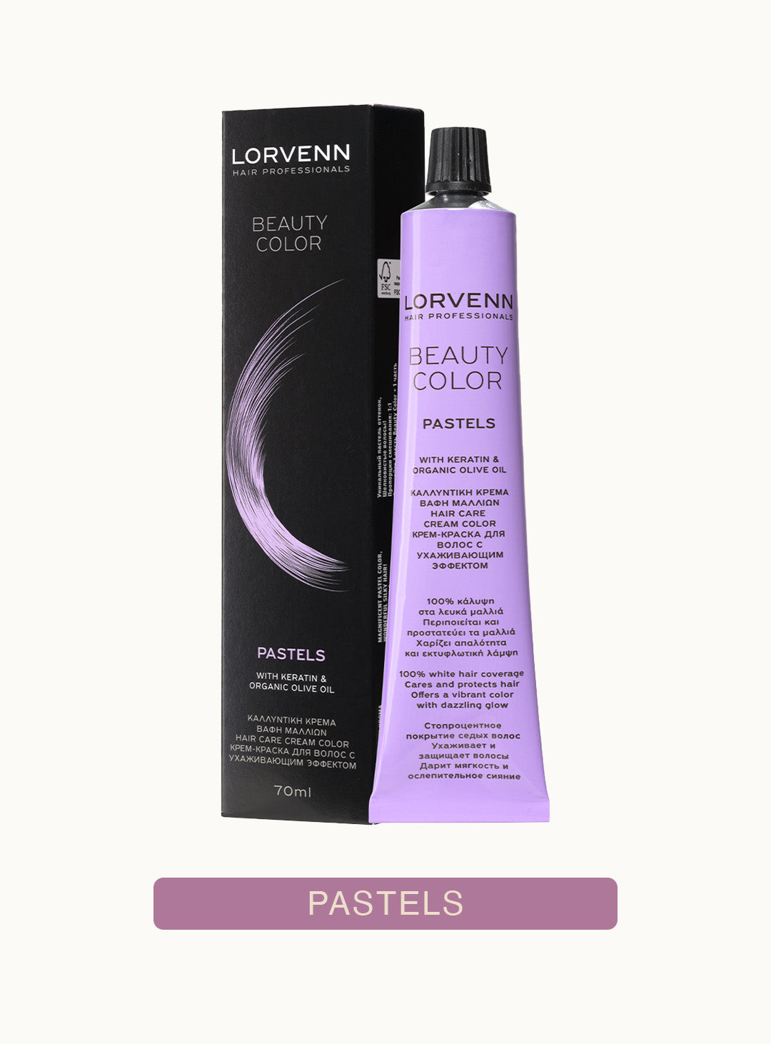 Професионална крем боя за коса Beauty Color Pastels