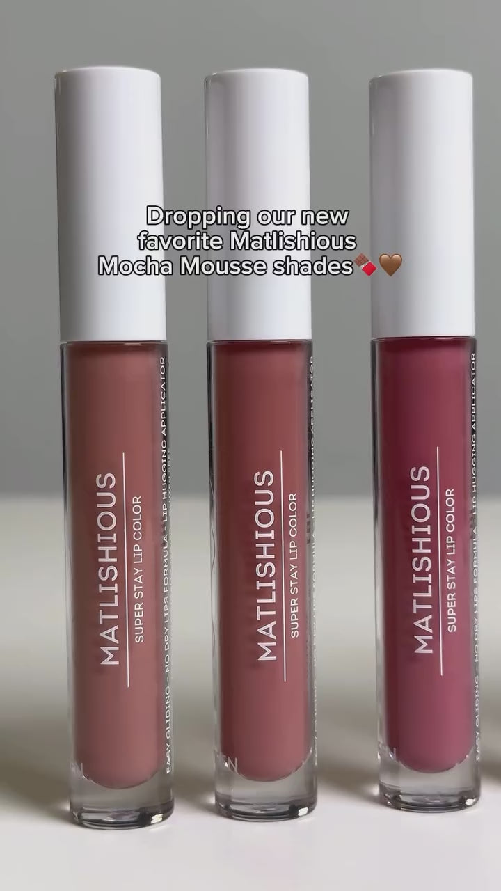 Зареждане на видео Течно матово червило Matlishious Super Stay Lip Color