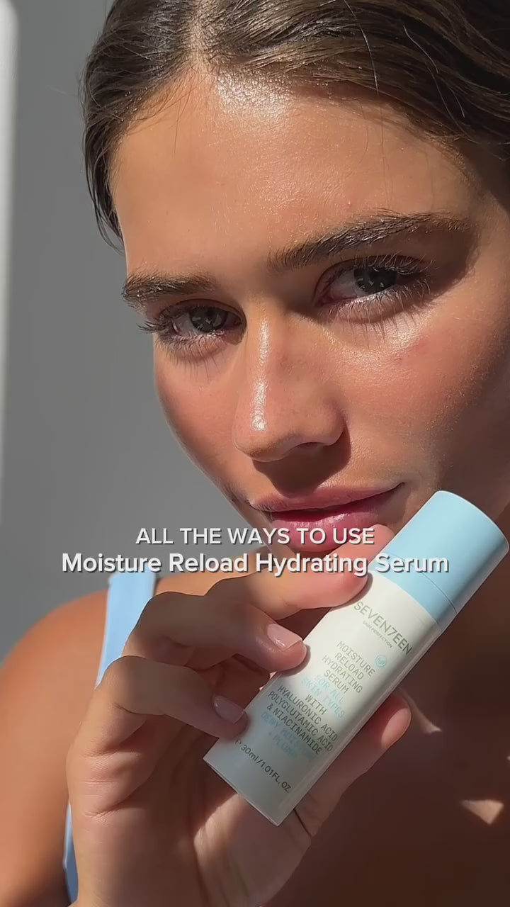 Зареждане на видео Хидратиращ серум за лице Moisture Reload