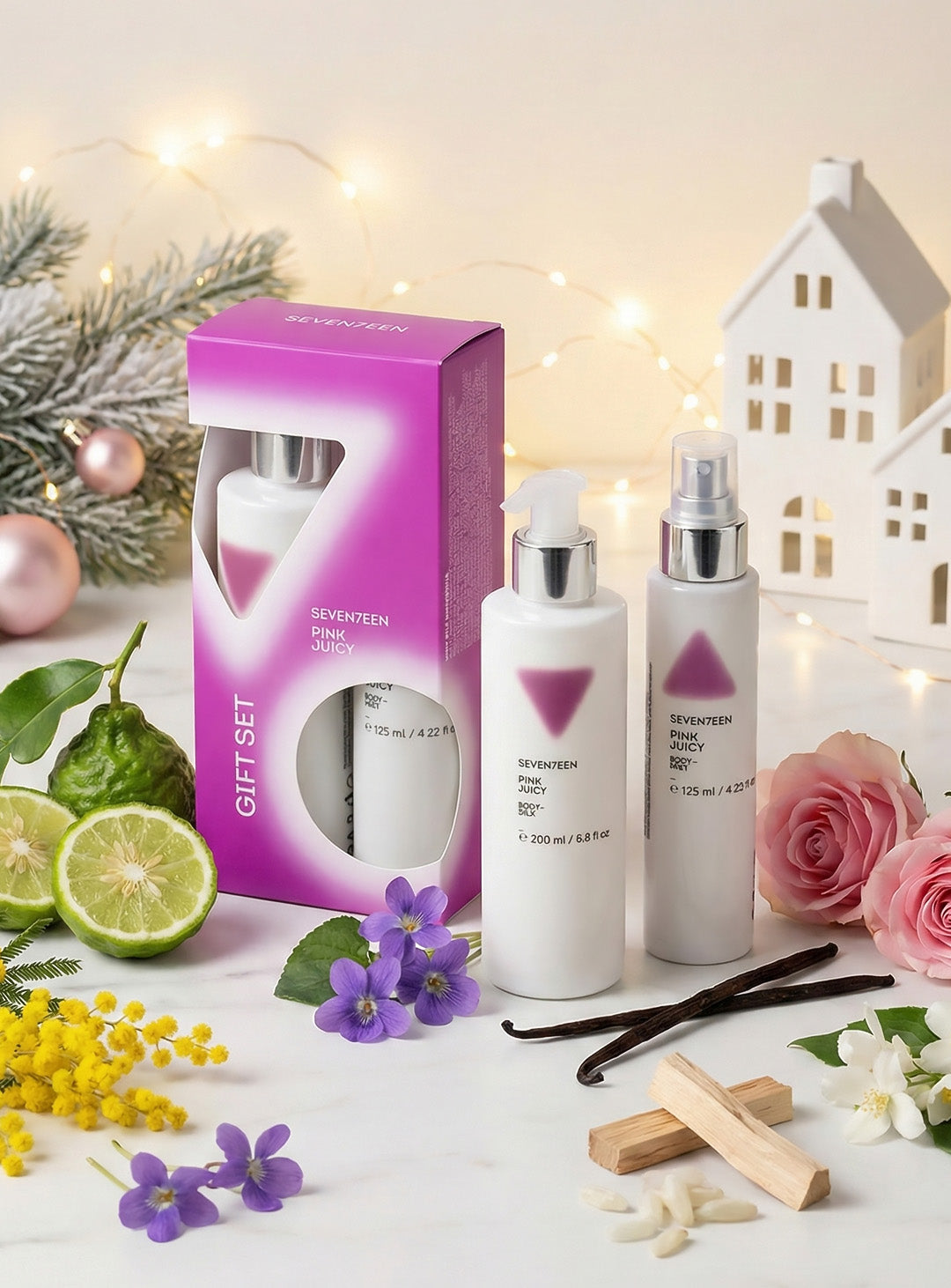Komplekt losion za tyalo i sprey za tyalo i kosa Pink Juicy