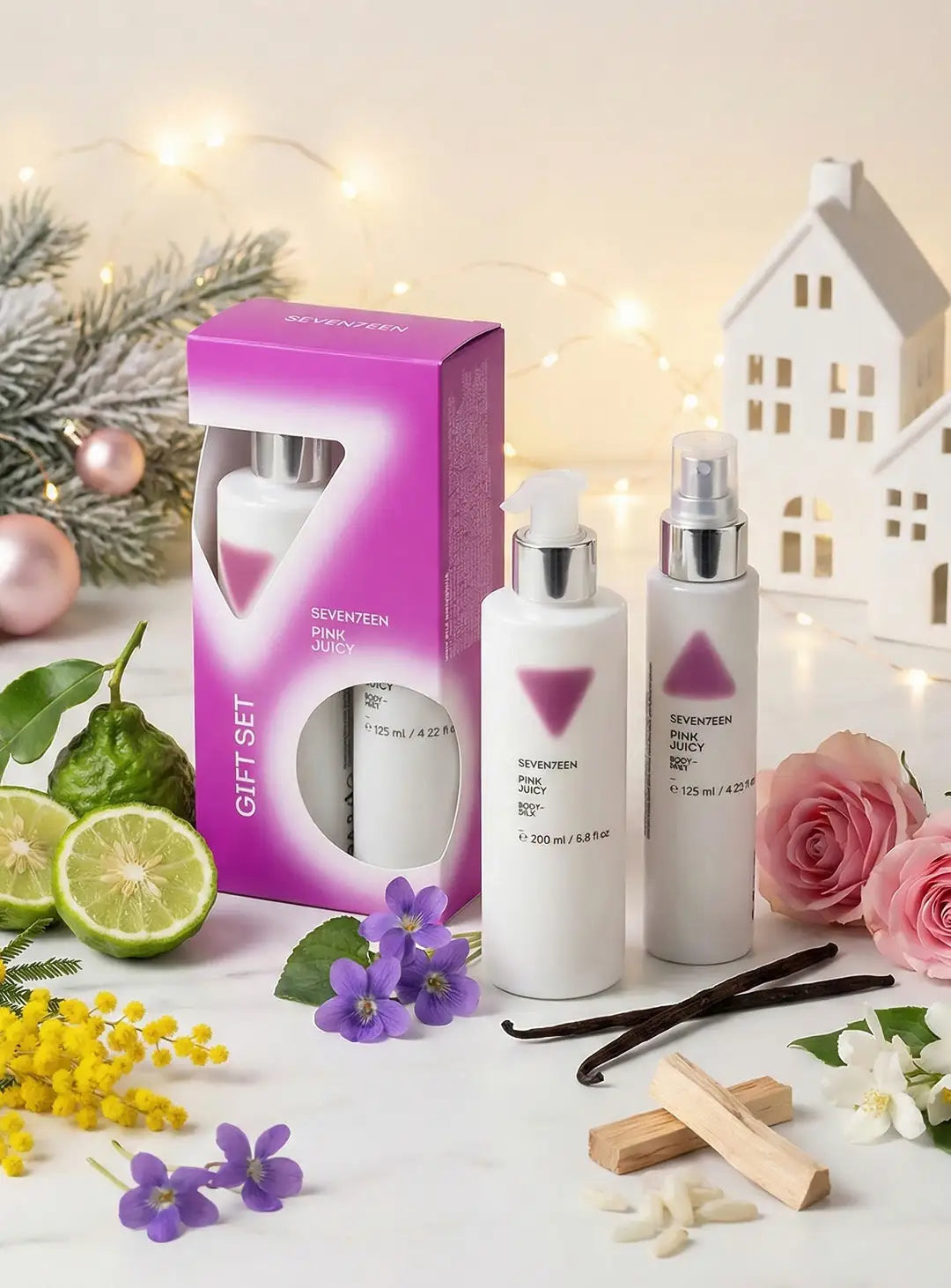 Komplekt losion za tyalo i sprey za tyalo i kosa Pink Juicy